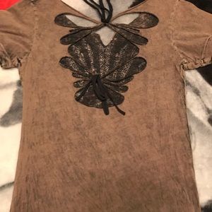 Women’s Affliction top.  Like new wo tags kñv